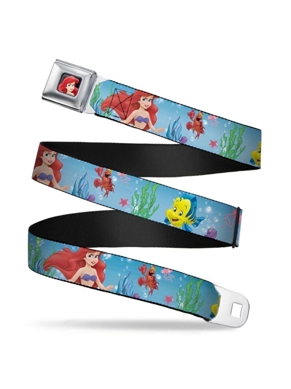 Buckle down Ariel Flounder Sebastian adjustable seatbelt belt
